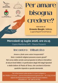 Per amare bisogna credere?
