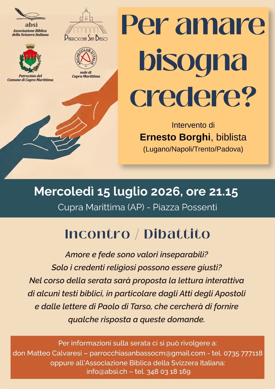 Per amare bisogna credere?